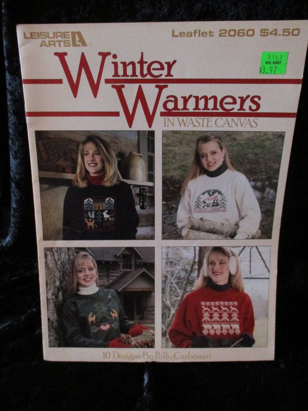 1991 Leisure Arts Winter Warmers in Wast Canvas Leaflet #2060